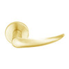 L9486R-OME-B-605-RH Schlage L Series Faculty Restroom with Do Not Disturb Indicator Mortise Lock with Omega Lever Design and Full Size Core in Bright Brass