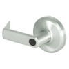 QCL270E619NR4NOSLC Stanley QCL200 Series Less Cylinder Storeroom Lock with Sierra Lever in Satin Nickel Finish