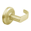 QCL230M605NR4NOS Stanley QCL200 Series Cylindrical Passage Lock with Summit Lever in Bright Brass Finish