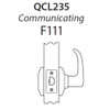 QCL235M605FR4118F Stanley QCL200 Series Cylindrical Communicating Lock with Summit Lever in Bright Brass