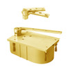 127-95S-CWF-LH-605 Rixson 27 Series Heavy Duty 3/4" Offset Hung Floor Closer in Bright Brass Finish