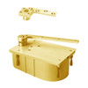 427-85S-LH-605 Rixson 427 Series Heavy Duty 3/4" Offset Hung Floor Closer in Bright Brass Finish