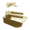 L27-85S-RH-606 Rixson 27 Series Extra Heavy Duty Lead Lined Offset Floor Closer in Satin Brass Finish