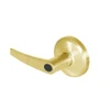QCL254A605FR4FLSLC Stanley QCL200 Series Less Cylinder Corridor Lock with Slate Lever in Bright Brass Finish