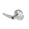 QCL270A619S3FLRLC Stanley QCL200 Series Less Cylinder Storeroom Lock with Slate Lever in Satin Nickel Finish