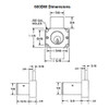 Olympus 600DW-KA4T2-26D-7/8 R Series Drawer Deadbolt Cabinet Locks in Satin Chrome