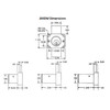 Olympus 200DW-KD-26D-1-5/8 N Series Drawer Deadbolt Cabinet Locks in Satin Chrome