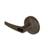 QCL255A613FR4118FLC Stanley QCL200 Series Less Cylinder Corridor Lock with Slate Lever Prepped for SFIC in Oil Rubbed Bronze Finish