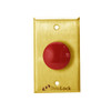 6210-US3 DynaLock 6000 Series Pushbuttons and Palm Switch in Bright Brass