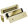 2585-TJ85-US3 DynaLock 2500 Series 650 LB Single Bantam Mini Electromagnetic Lock for Inswing Door in Bright Brass