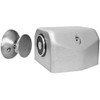 2801-US28 DynaLock 2800 Series Floor Mount Electromagnetic Door Holder for Single Door in Satin Aluminum