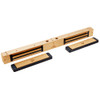 2522-US10 DynaLock 2500 Series 650 LB Mini-Mag Double Electromagnetic Lock for Outswing Door in Satin Bronze