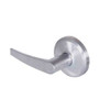 QCL230A626NR4FLS Stanley QCL200 Series Cylindrical Passage Lock with Slate Lever in Satin Chrome