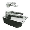 L27-90S-LTP-LH-3-619 Rixson 27 Series Extra Heavy Duty Lead Lined Offset Floor Closer in Satin Nickel Finish