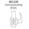 QCL235A605FS4FLR Stanley QCL200 Series Cylindrical Communicating Lock with Slate Lever in Bright Brass Finish