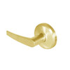 QCL240A605NR4FLR Stanley QCL200 Series Cylindrical Privacy Lock with Slate Lever in Bright Brass Finish