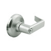 QCL150E619NOLNOSSC Stanley QCL100 Series Schlage C Keyway Cylindrical Entrance Lock with Sierra Lever in Satin Nickel Finish
