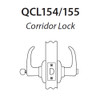 QCL154E625S4478SSC Stanley QCL100 Series Schlage C Keyway Cylindrical Corridor Lock with Sierra Lever in Bright Chrome