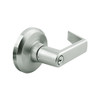 QCL160E619R8478SSC Stanley QCL100 Series Schlage C Keyway Cylindrical Corridor Lock with Sierra Lever in Satin Nickel Finish