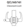 QCL160E625S4478SSC Stanley QCL100 Series Schlage C Keyway Cylindrical Corridor Lock with Sierra Lever in Bright Chrome