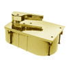 SCHM27-85N-RH-605 Rixson 27 Series Heavy Duty Offset Hung Floor Closer with HM Door and Frame Preps in Bright Brass Finish