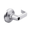 QCL170E625FR4NOSLC Stanley QCL100 Series Less Cylinder Storeroom Lock with Sierra Lever in Bright Chrome Finish