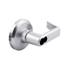 QCL155E625S5NOSLC Stanley QCL100 Series Less Cylinder Corridor Lock with Sierra Lever Prepped for SFIC in Bright Chrome Finish