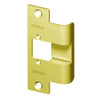 478X-375-RD-US3 Trine 3000 Series Asa Strike Extended Faceplate with Radiused Corners in Bright Brass Finish