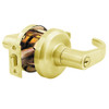 QCL150M605R8478SSC Stanley QCL100 Series Schlage C Keyway Cylindrical Entrance Lock with Summit Lever in Bright Brass Finish