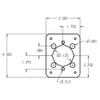 RP-13545-2-609 Don Jo Remodeler Plate for Lever Dimensional View