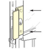 OLP-2651-DU Don Jo Latch Protector for Center Hung Doors in Duro Coated Finish