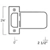 ETS-125-609 Don Jo 2-3/4" Extended Lip T-Strike