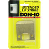 EL-175-605 Don Jo 2-1/4" Extended Lip Strike in Bright Brass Finish