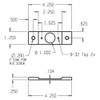 CV-2414-SL Don Jo Conversion Plate Dimensional View