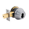 QDB181-626-S8-NOS-LC Stanley QDB100 Series Less Single Cylinder Heavy Duty Auxiliary Deadbolt Lock Prepped for SFIC in Satin Chrome Finish