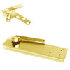 5103ABC180-1-1/2OS-LFP-LH-605 Rixson 51 Series 1-1/2" Offset Hung Shallow Depth Floor Closers in Bright Brass Finish