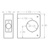 81-BZ-CW Don Jo Classic Wrap Around Plate Dimensional View