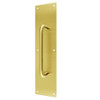 7117-605 Don Jo Pull Plates with 3/4" Round Pulls in Bright Brass Finish