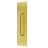 7015-605 Don Jo Pull Plates with 3/4" Round Pulls in Bright Brass Finish