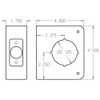 61-BZ-CW Don Jo Classic Wrap Around Plate Dimensional View