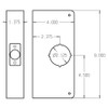 1-AB-CW Don Jo Classic Wrap Around Plate Dimensional View