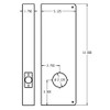 14-AB-CW Don Jo Wrap-Around Plate Dimensional View