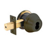 QDB281-613-6A-FLS-LC Stanley QDB200 Series Single Less Cylinder Standard Duty Auxiliary Deadbolt Lock Prepped for SFIC in Oil Rubbed Bronze Finish