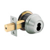 QDB281-619-R4-NOS-LC Stanley QDB200 Series Single Less Cylinder Standard Duty Auxiliary Deadbolt Lock Prepped for SFIC in Satin Nickel Finish