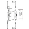 MS1880-01-119 Adams Rite Flushbolt Dimensional View