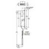 1870-20-313 Adams Rite Flushbolt Dimensional View