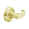 QCL130M605R4NOS Stanley QCL100 Series Passage Cylindrical Lock with Summit Lever in Bright Brass Finish
