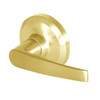 QCL130A605R4NOS Stanley QCL100 Series Passage Cylindrical Lock with Slate Lever in Bright Brass Finish