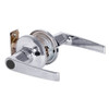 QTL250A625SAFLRLC Stanley QTL200 Series Less Cylinder Entry/Office Tubular Lock with Slate Lever in Bright Chrome Finish