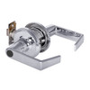 QTL250E625NOLNOSLC Stanley QTL200 Series Less Cylinder Entry/Office Tubular Lock with Sierra Lever in Bright Chrome Finish